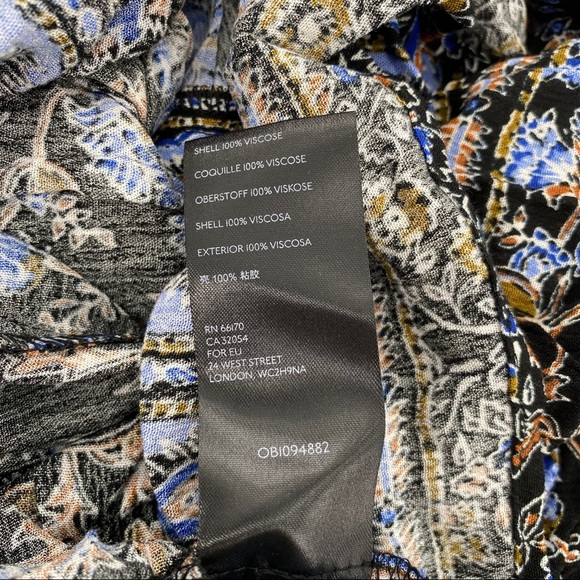 Free People NWT Moonlight Dance Printed Tunic Mini Dress Printed Size Medium New - Picture 8 of 8